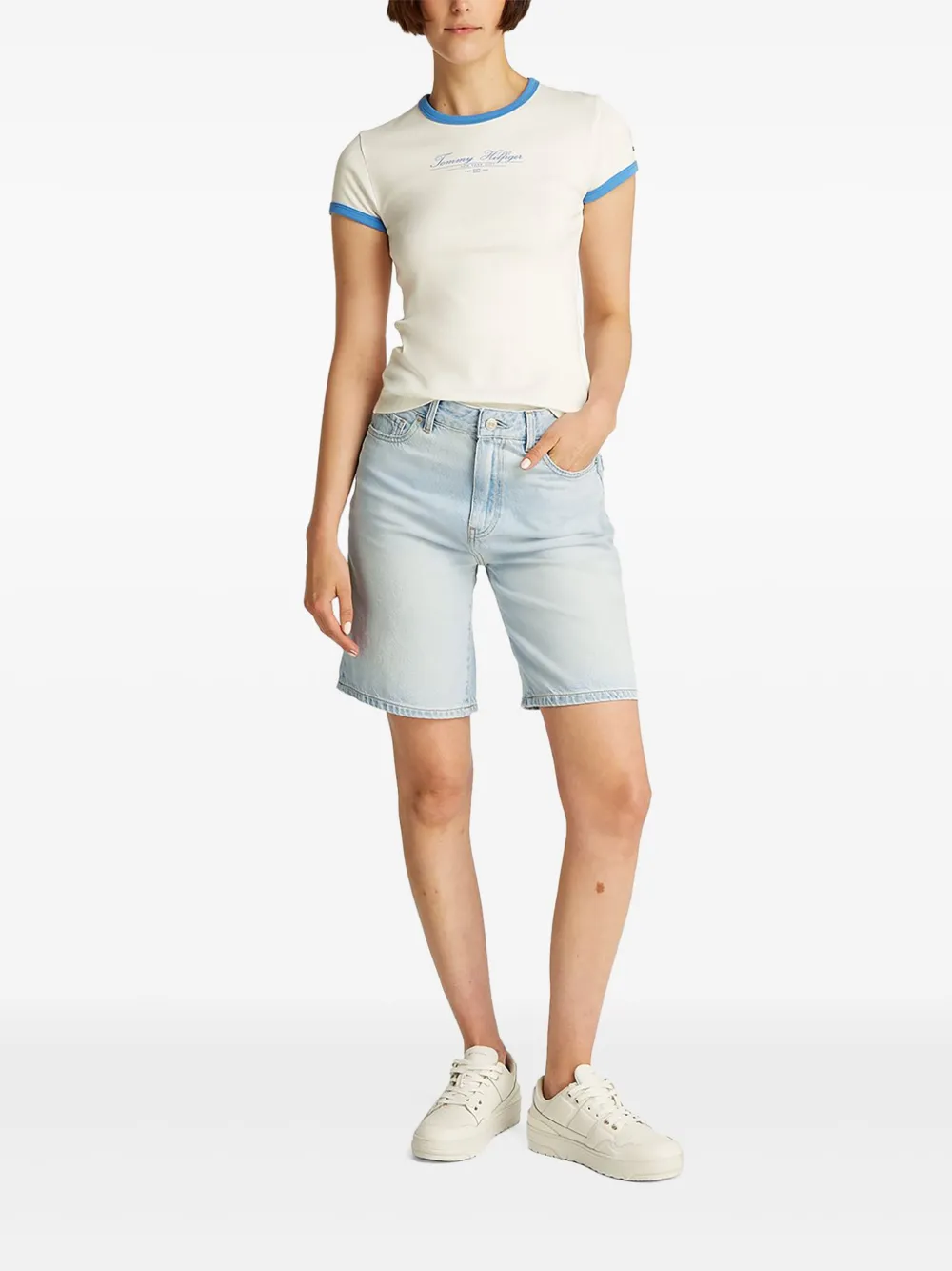 Tommy Hilfiger five-pocket design denim shorts | Short Shorts | Image 2