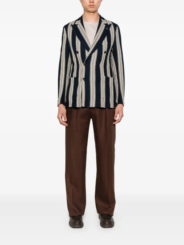 TAGLIATORE(タリアトーレ)」 DARREL 48 Tagliatore Darrel single-breasted Suit | Blue | FARFETCH CA
