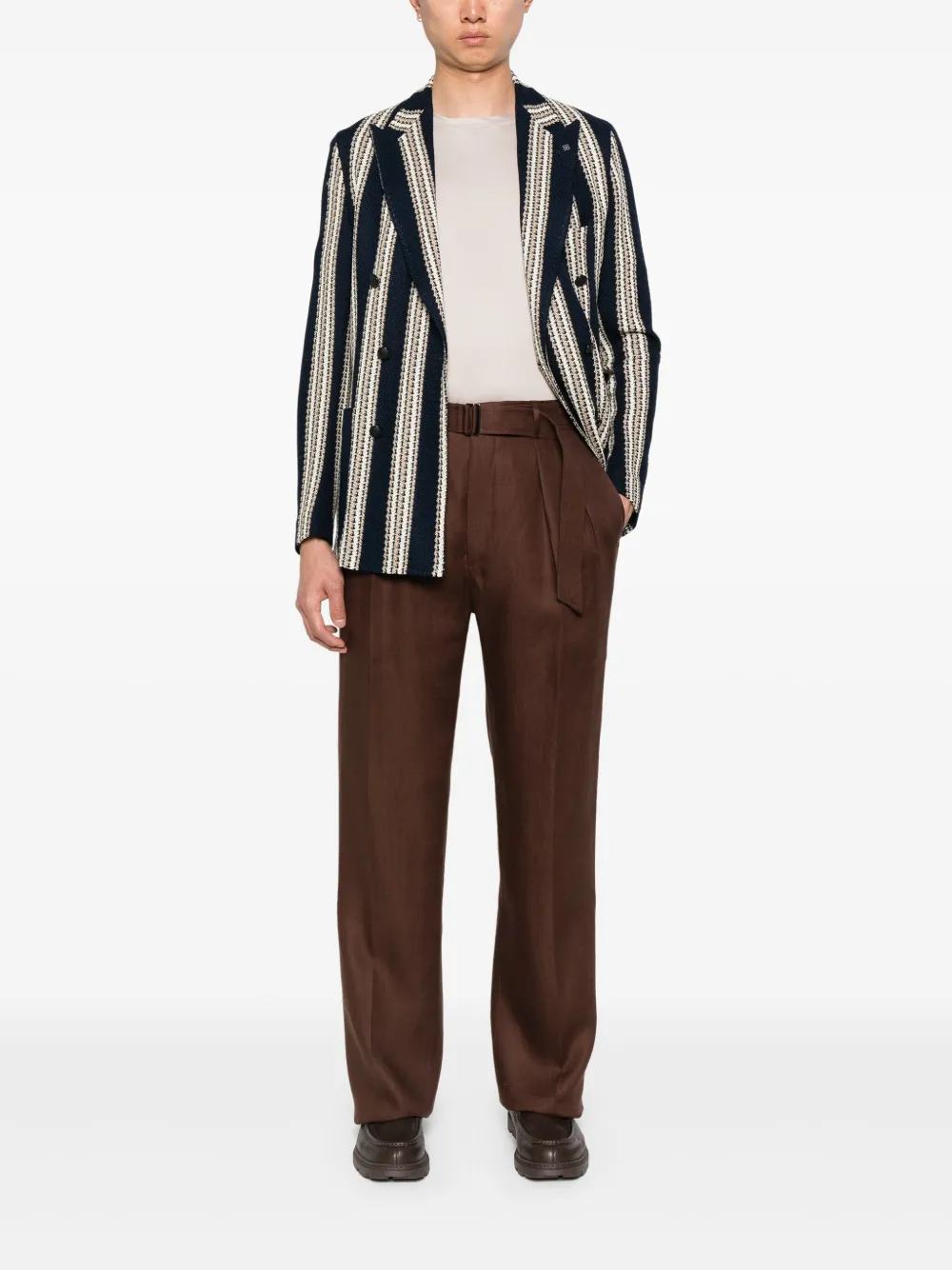 Tagliatore Nevil broek Bruin