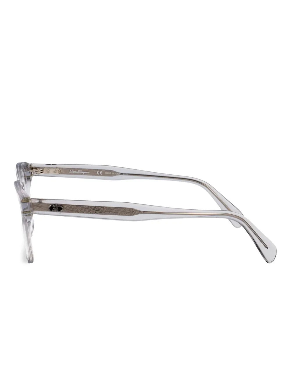 Ferragamo Bril met vierkant montuur Wit
