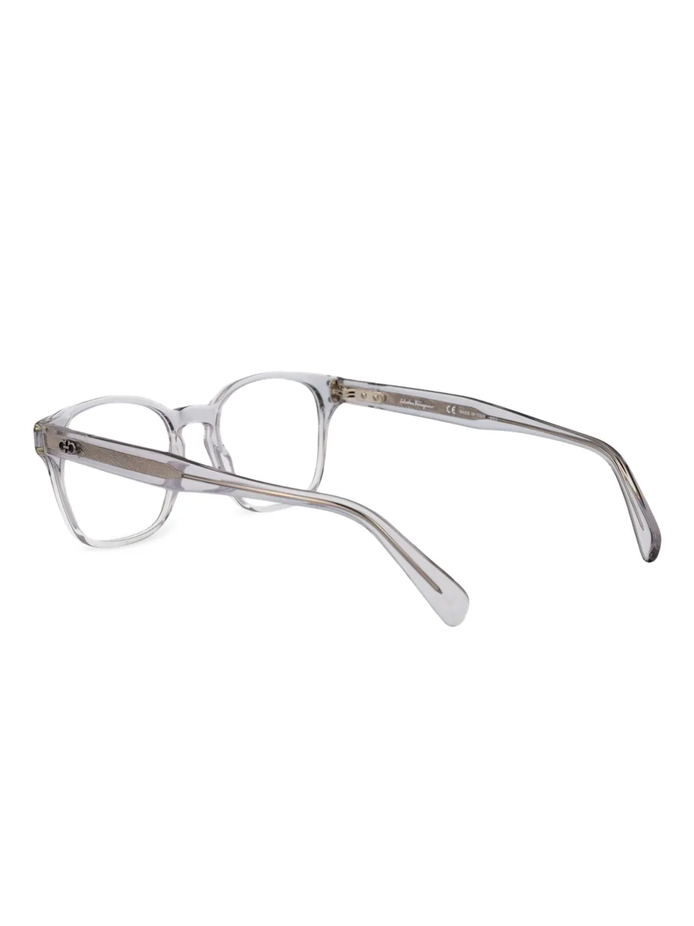 Ferragamo Bril met vierkant montuur Wit