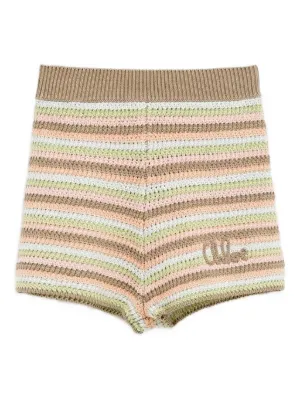【関送込】Chloe クロシェニット フリル ミニ ショーツ Chloé クロシェニット製フリルミニ ショートパンツ | Chloé JP