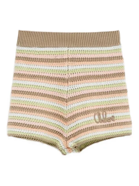 Chloé shorts tejido de crochet