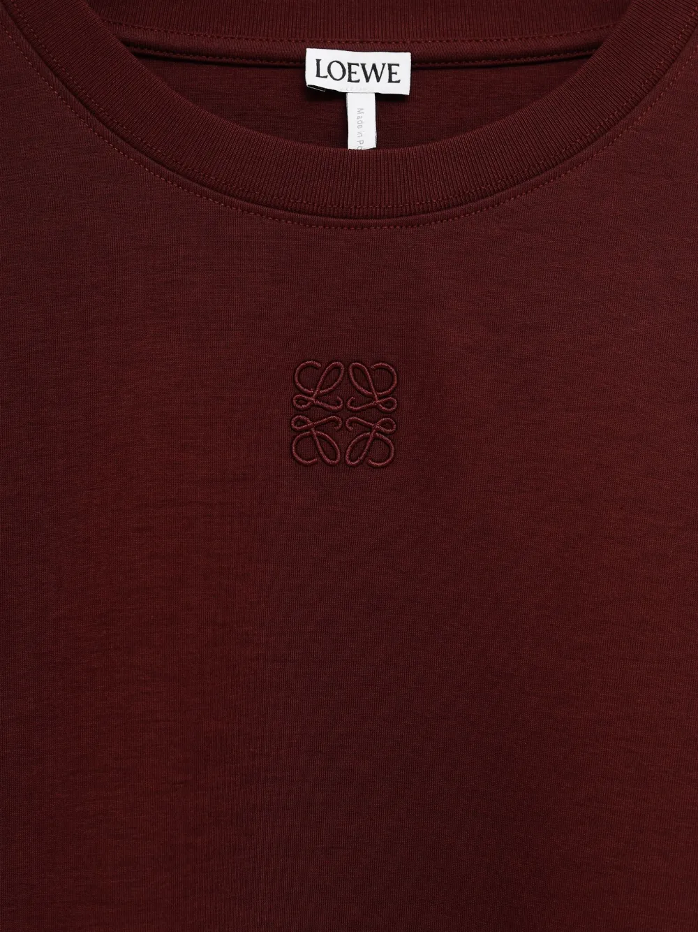 LOEWE T-shirt met geborduurd logo Paars