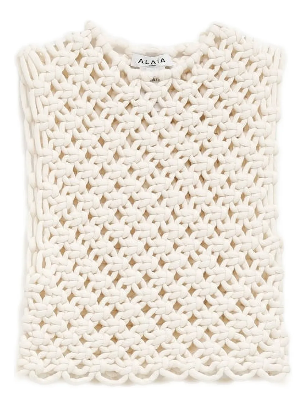 Alaïa knitted tank top | Neutrals | Image 1