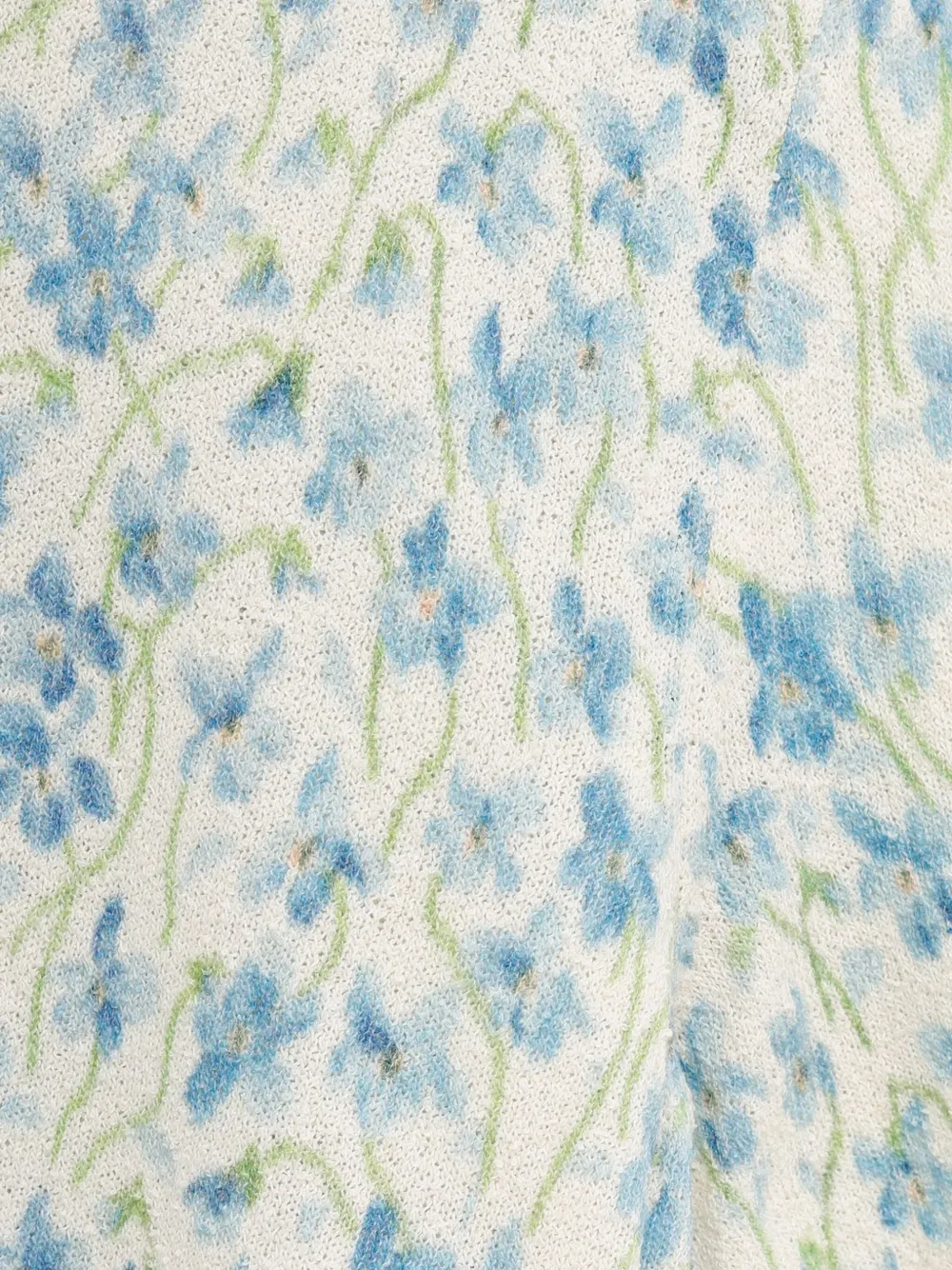 LOEWE Gebreid T-shirt met bloemenprint Wit