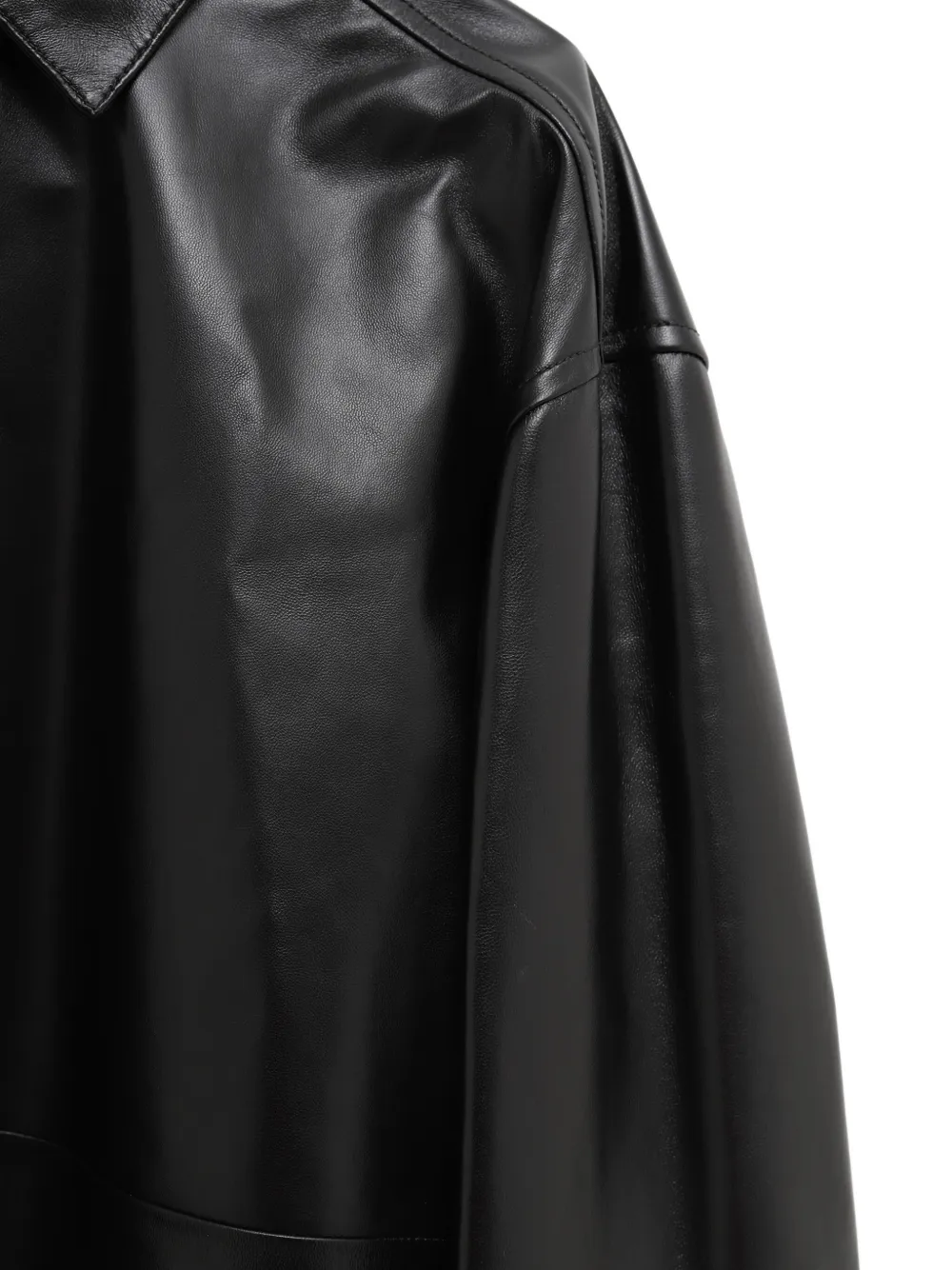 LOEWE Leren blouse Zwart