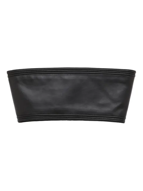 Alaïa leather bandeau top