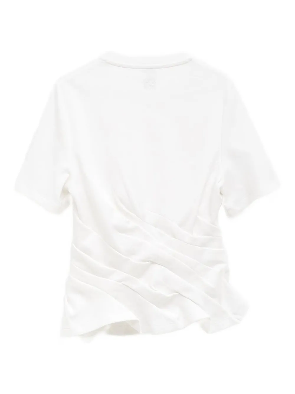 LOEWE Asymmetrisch geplooid T-shirt Wit