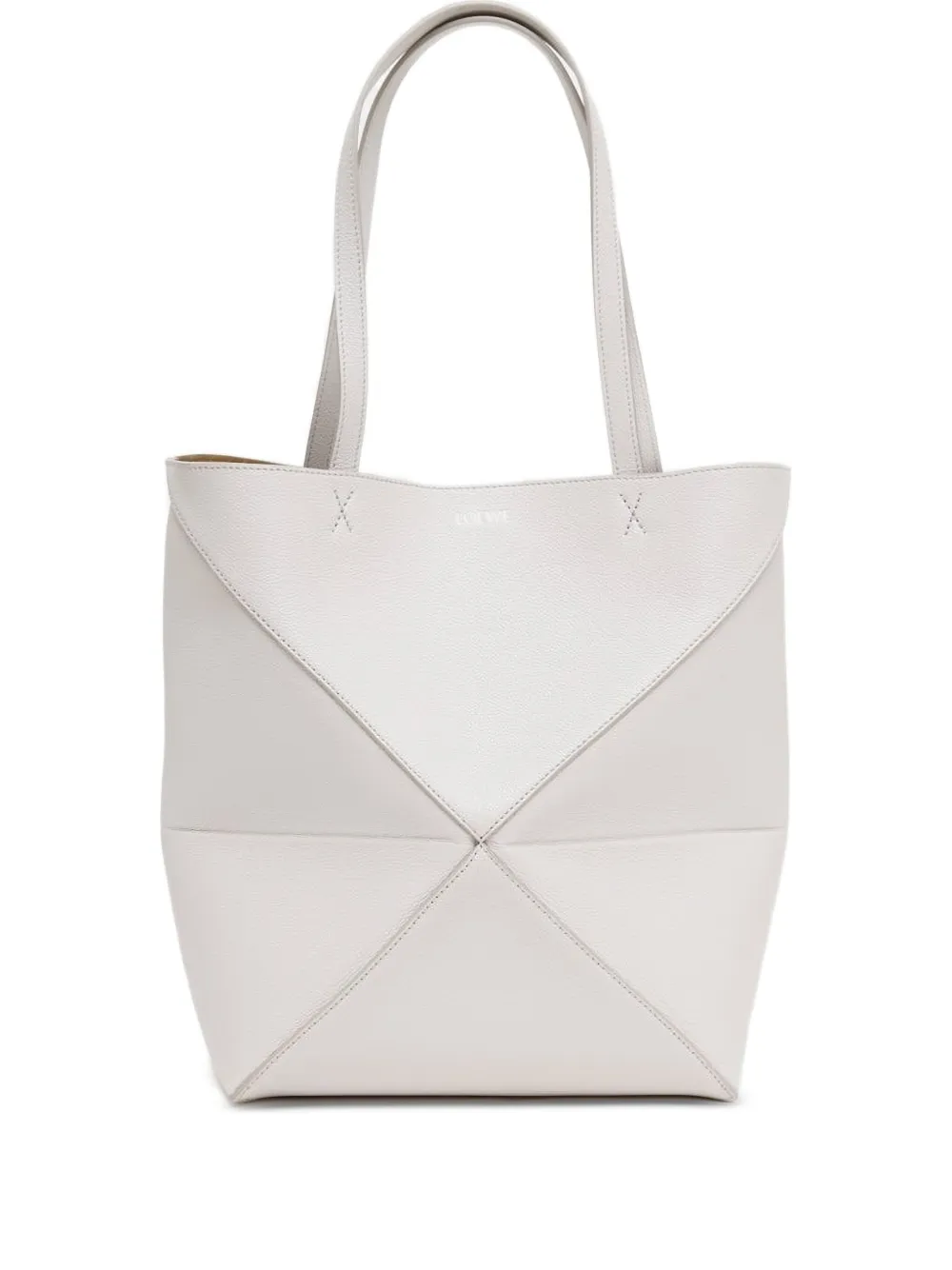 LOEWE Puzzle Fold shopper Beige