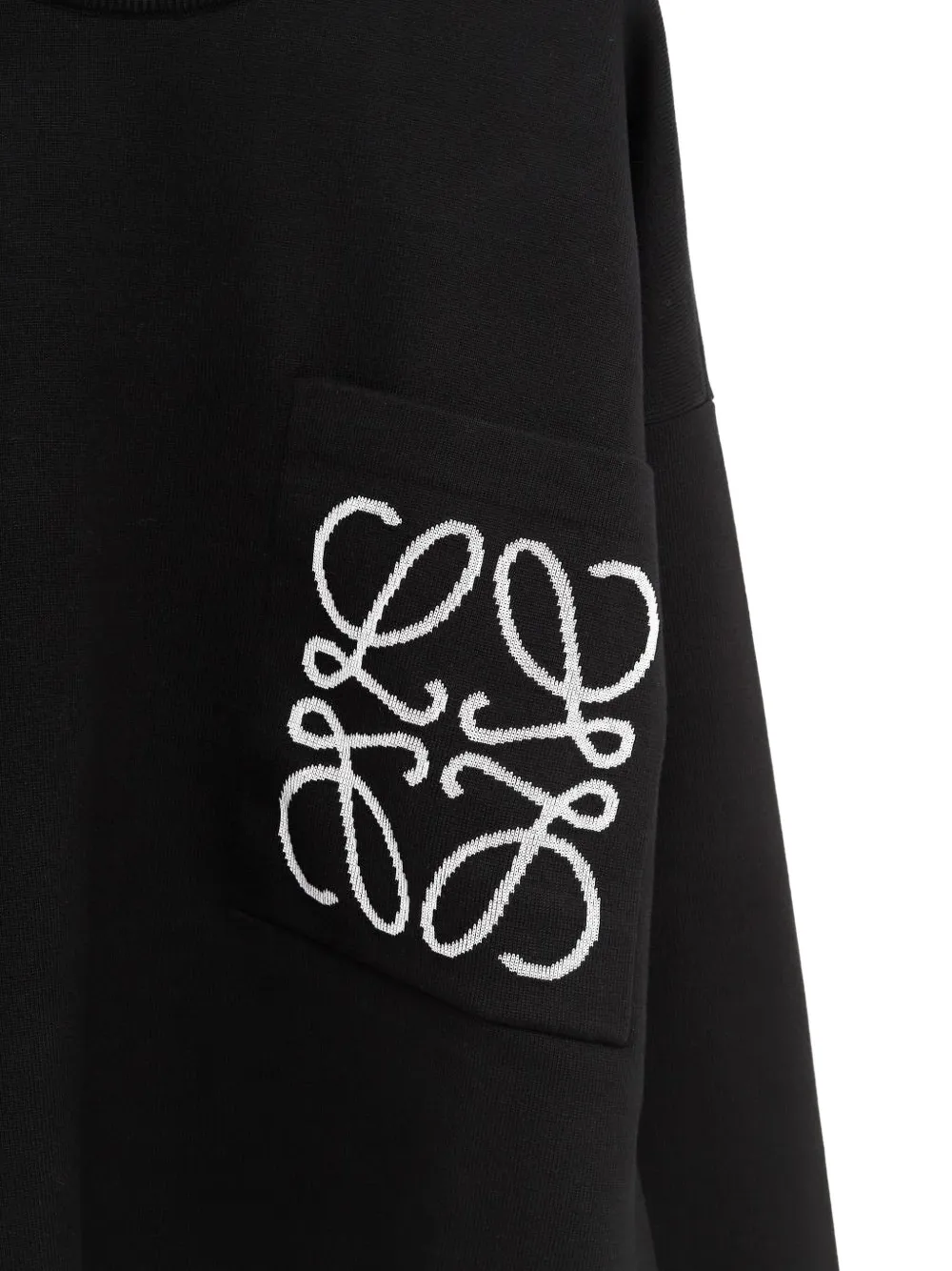 LOEWE Sweater met geborduurd logo Zwart