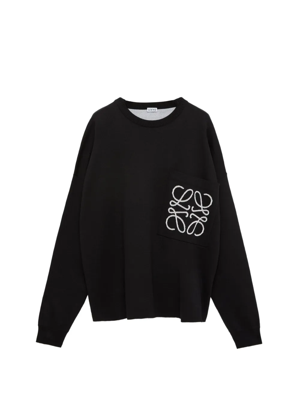 LOEWE pull à poche Anagram - Noir LOEWE pull à poche Anagram - Noir
