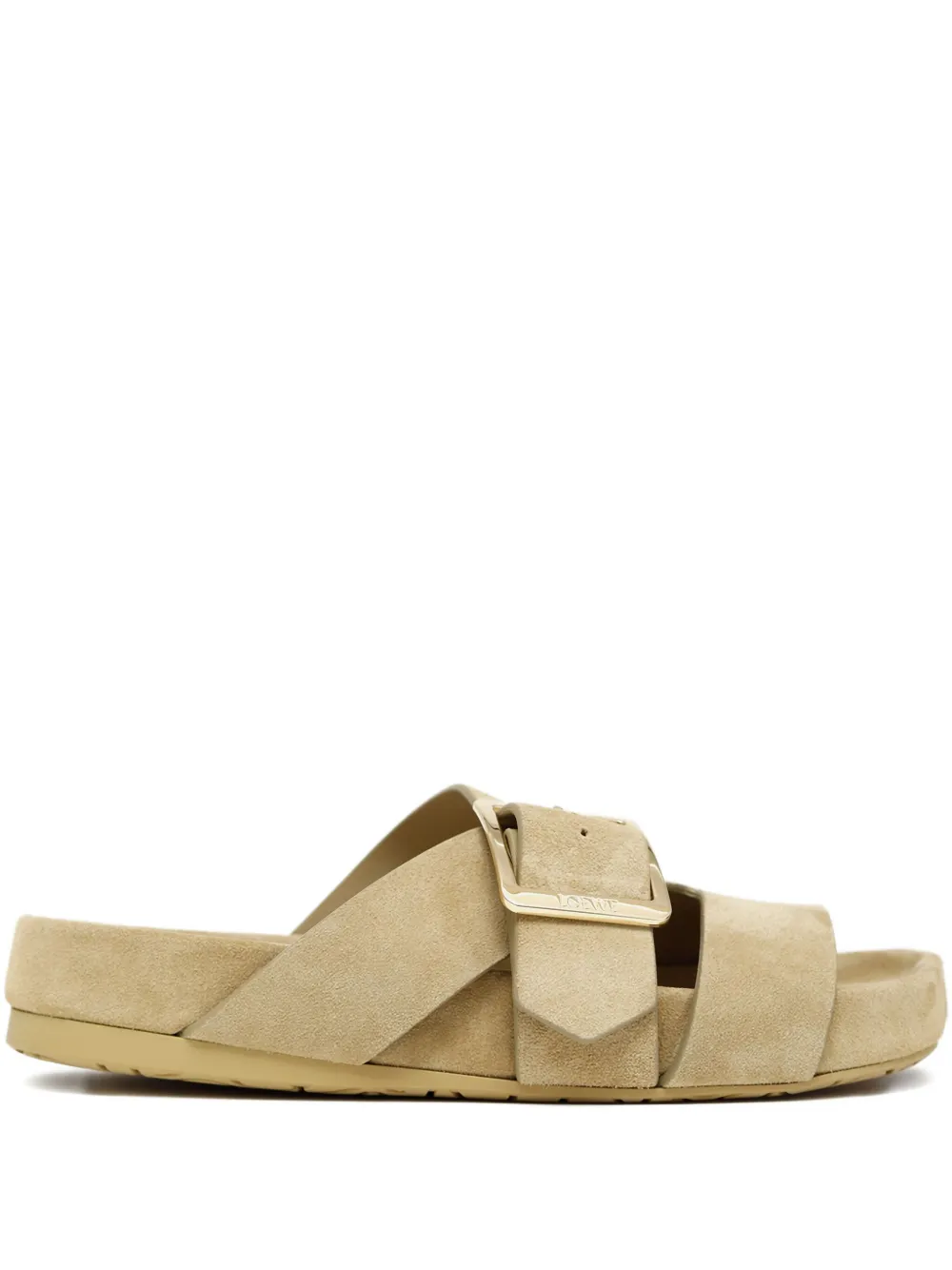 LOEWE buckle strap sandals Neutrals
