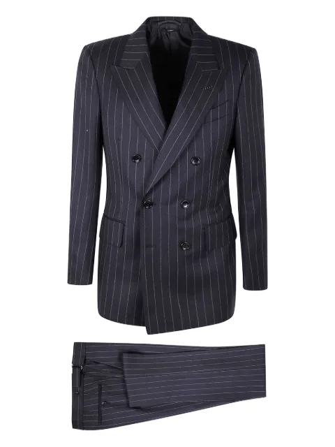 TOM FORD pinstripe-print wool suit