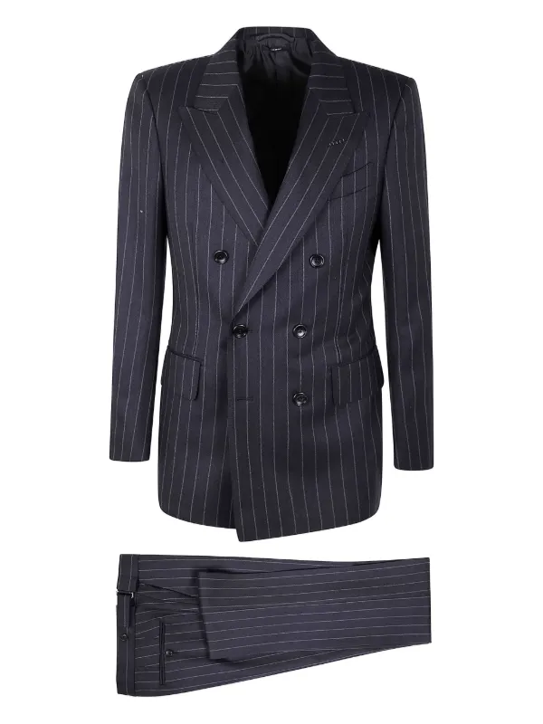 トムフォード TOM FORD スーツ チャコールグレー ストライプ TOM FORD ストライプ スーツ | グレー | FARFETCH JP