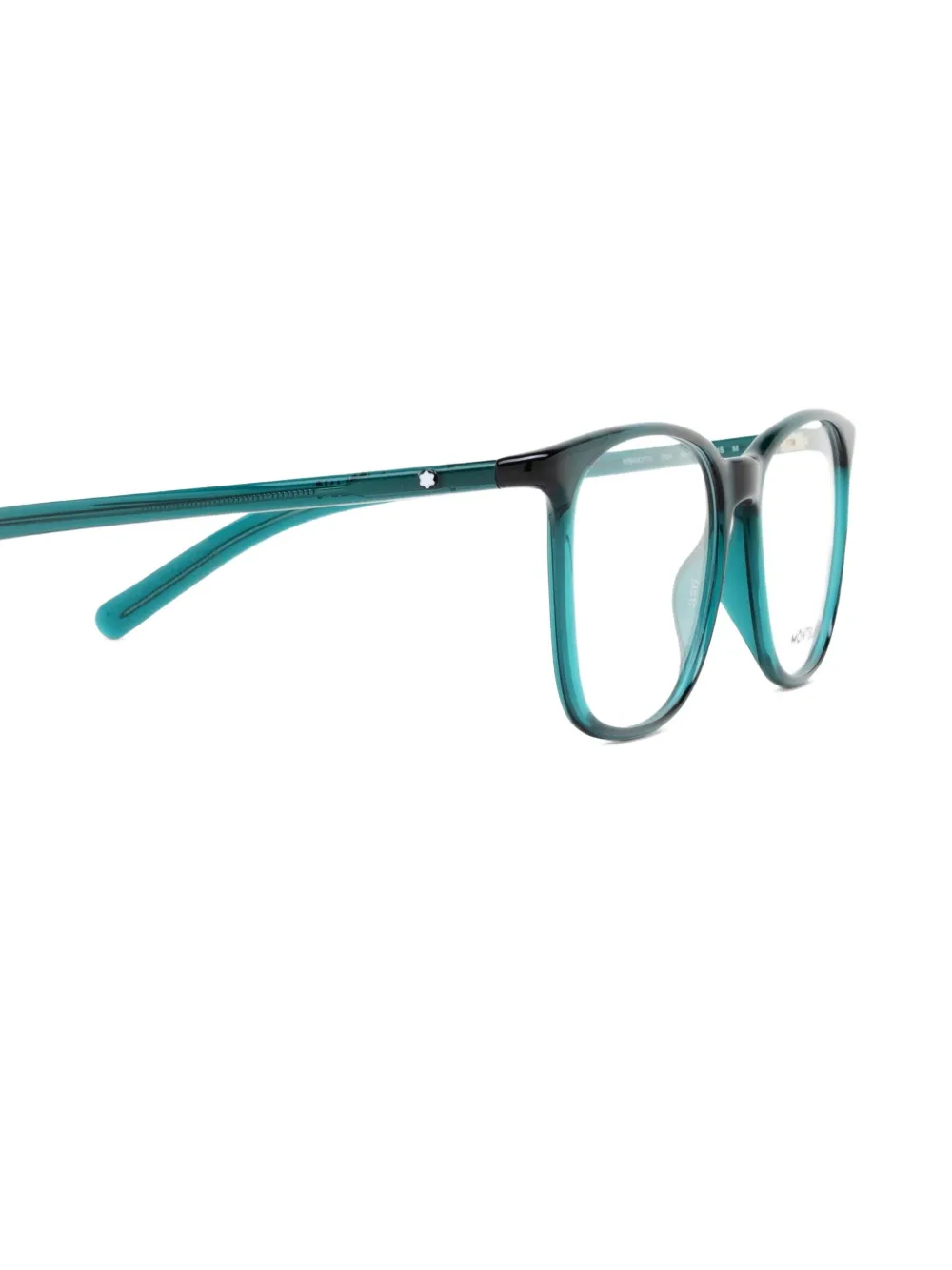 Montblanc Bril met rechthoekig montuur Groen