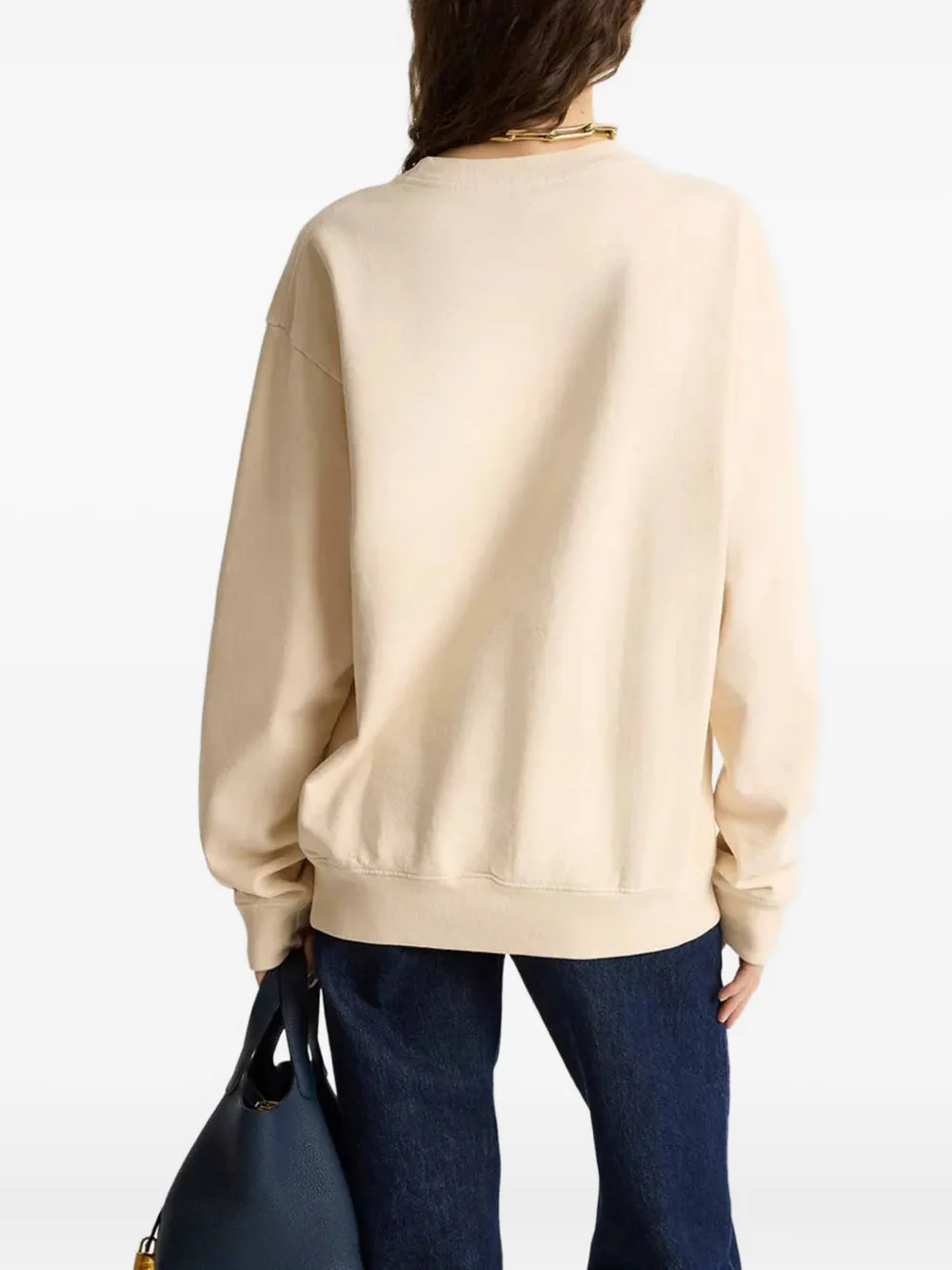Sporty & Rich H&W Crest sweater Beige