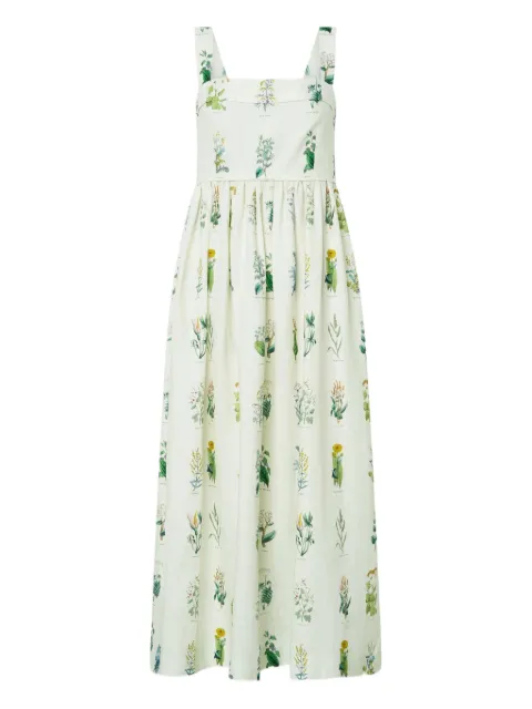 Oroton floral-print midi dress