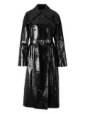 Jil Sander linen trench coat - Black