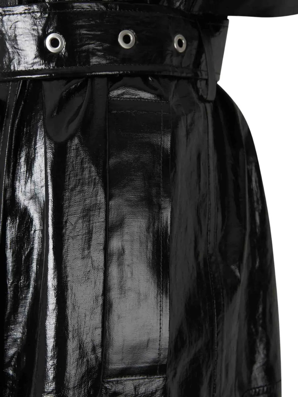 Jil Sander Linnen trenchcoat Zwart
