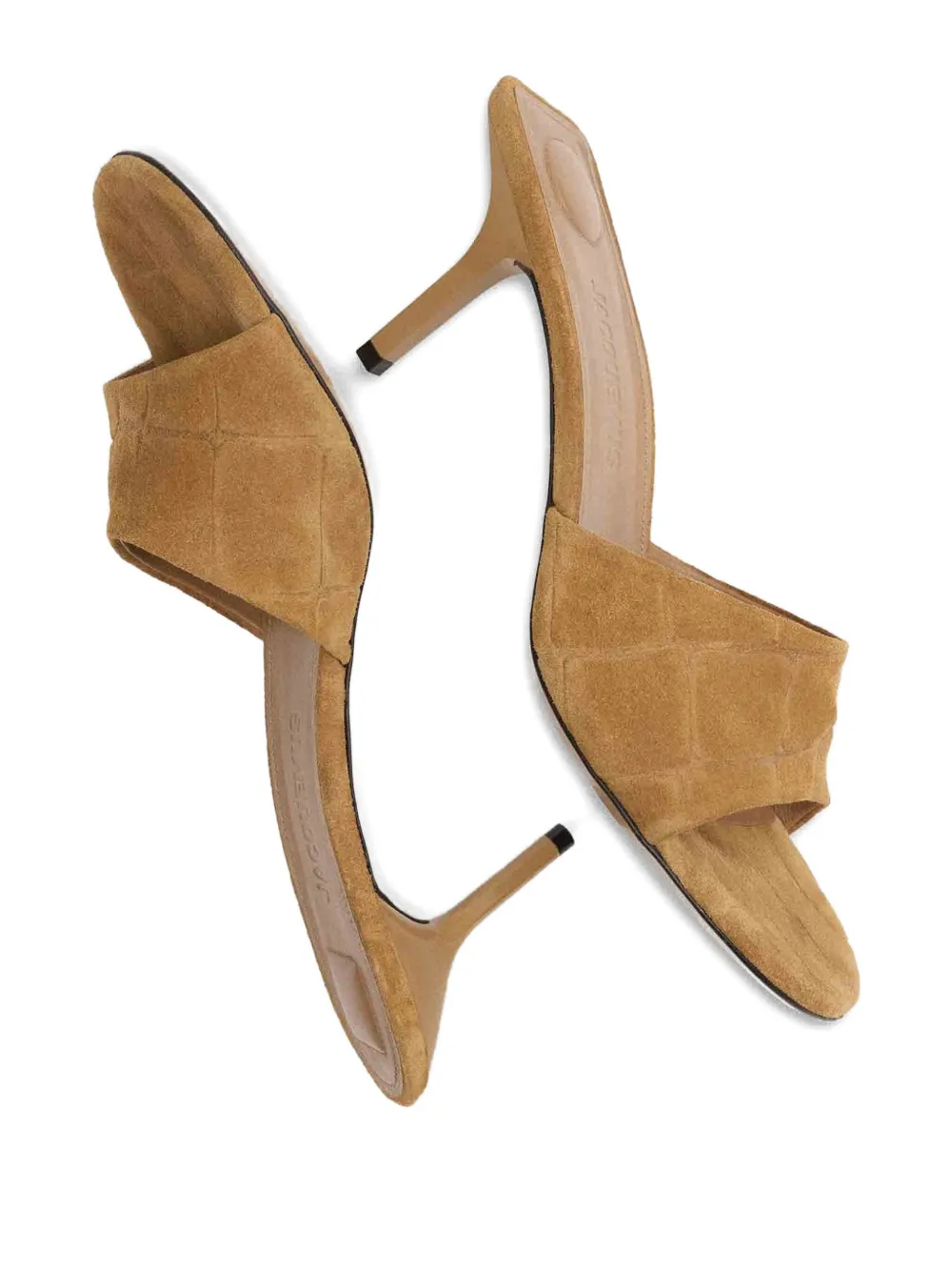Jacquemus 70 mm Cubisto muiltjes Bruin