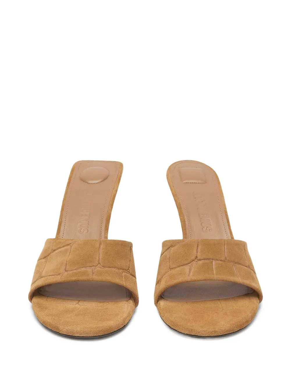 Jacquemus 70 mm Cubisto muiltjes Bruin