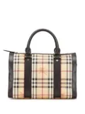 Burberry Pre-Owned 2000-2017 Haymarket Check Coated Canvas Alchester Bowling Bag satchel - Brown