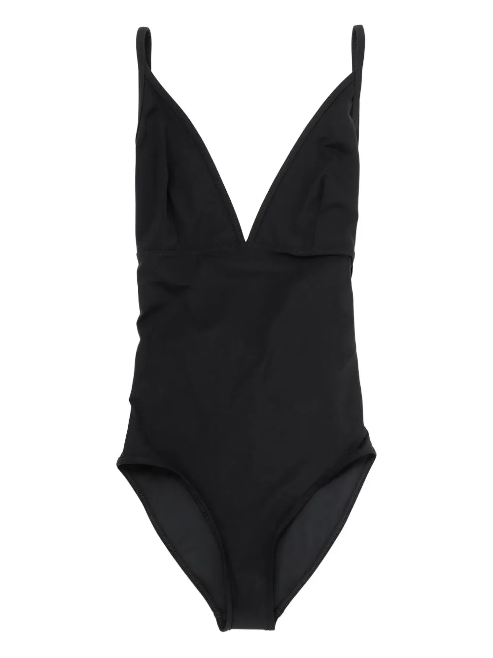 TOTEME V-neck tie-back swimsuit Zwart