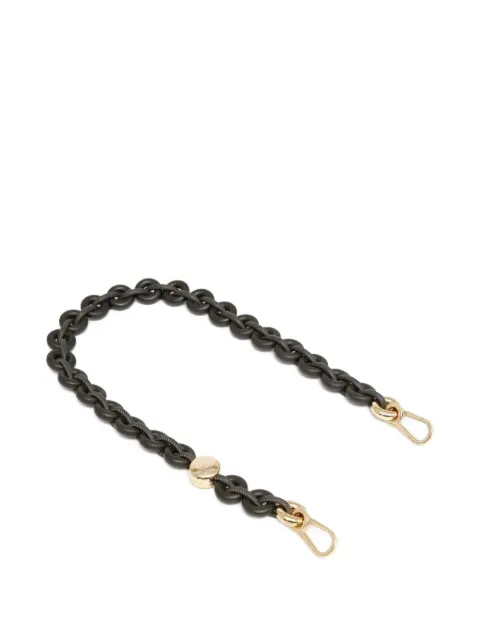 LOEWE Tracolla in pelle intrecciata con catena