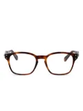 Ferragamo square-frame glasses - Brown