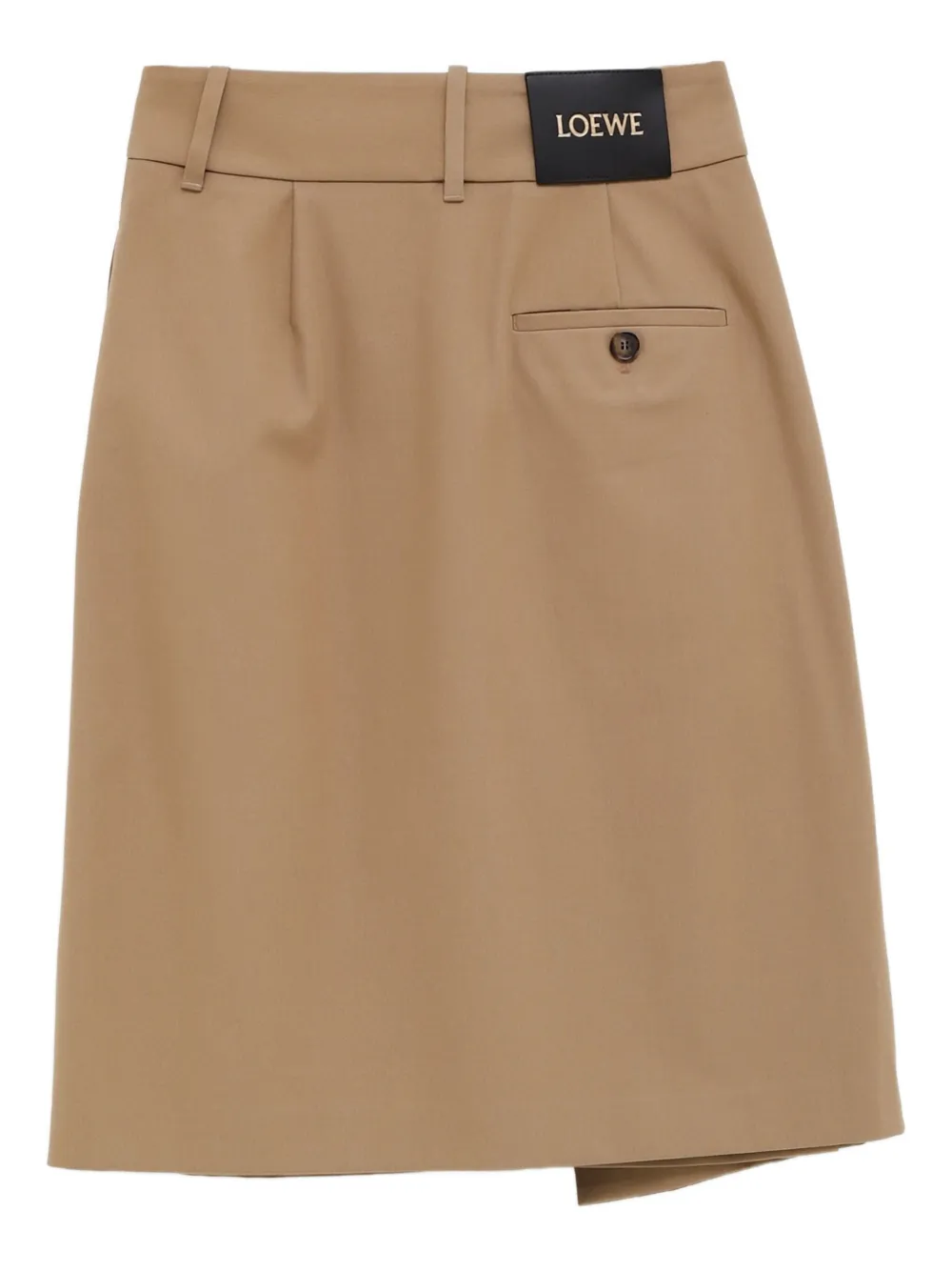 LOEWE Gewikkelde plooirok - Beige
