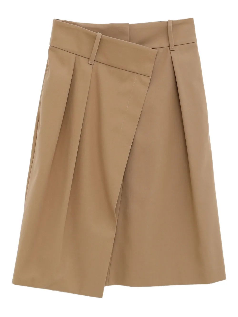 LOEWE pleated wrap skirt Beige
