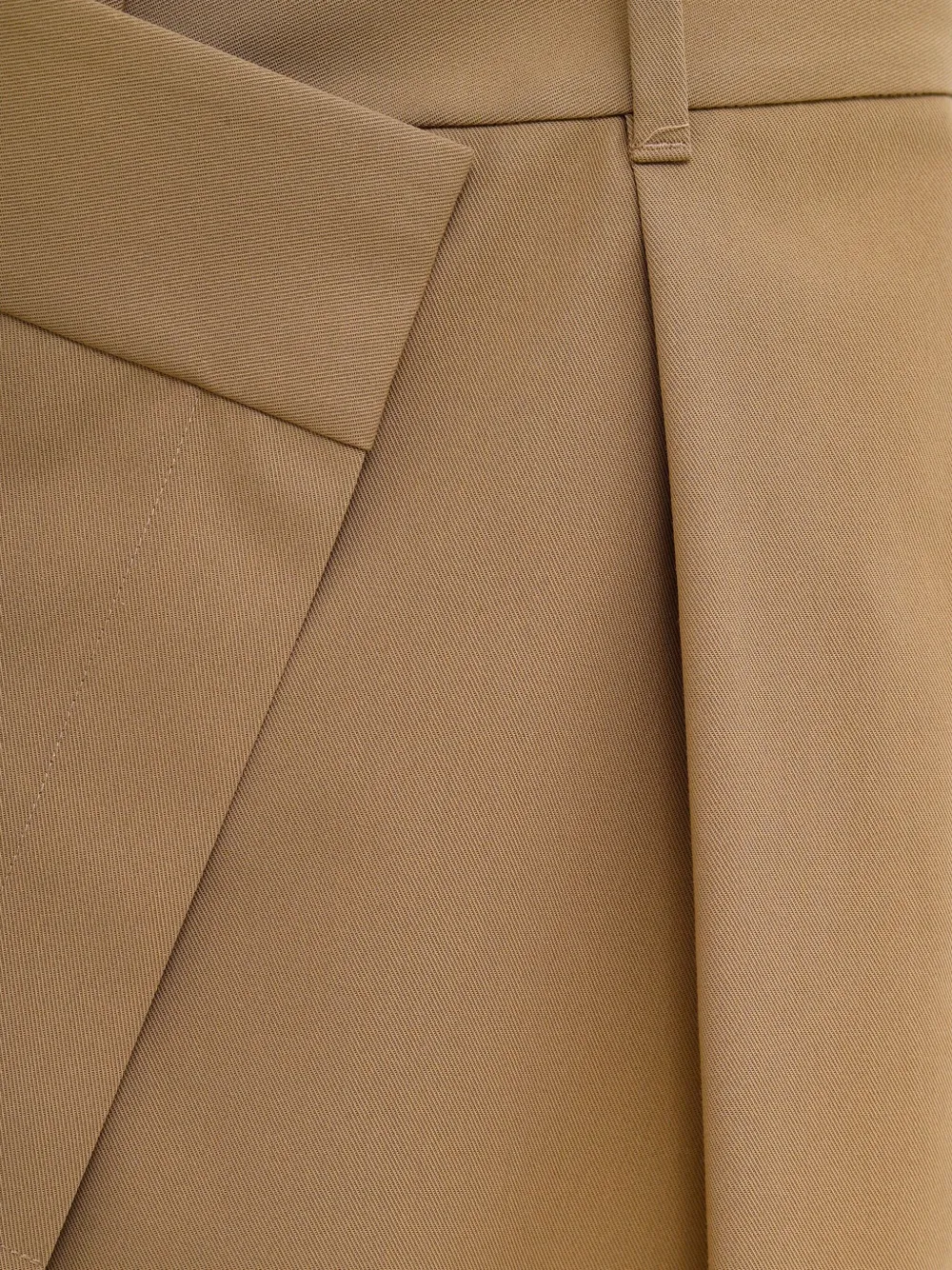 LOEWE pleated wrap skirt Beige