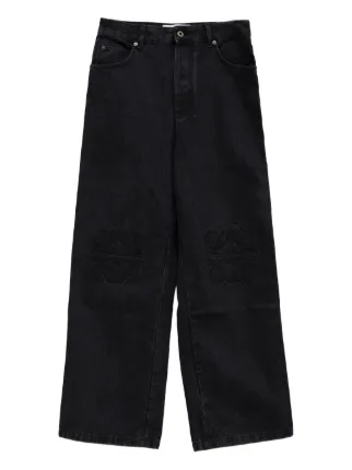 LOEWE アナグラム バギージーンズ | ブラック | FARFETCH JP