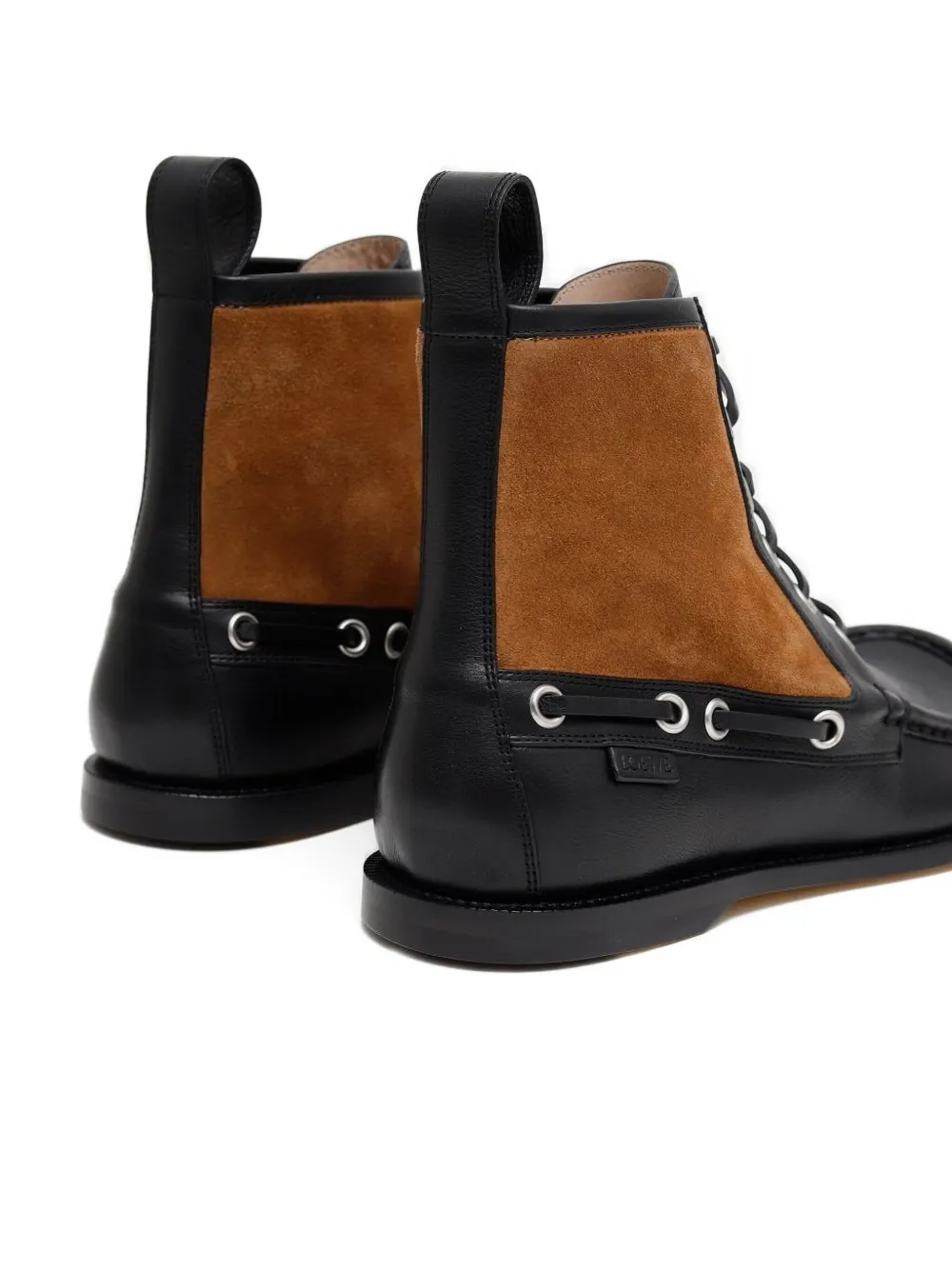 Loewe Campo Lace-up Boots In Black