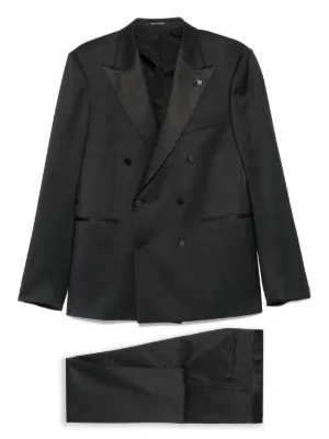 Lardini ピンストライプ ダブルスーツ | グレー | FARFETCH JP