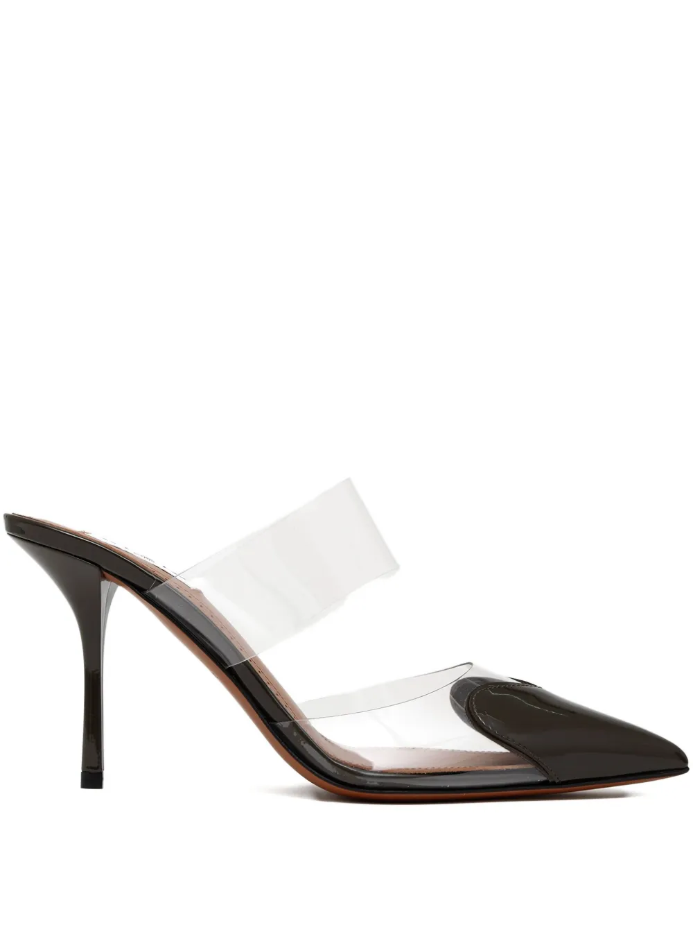 Alaïa 90mm Le Cœur strap mules | Green | Image 1