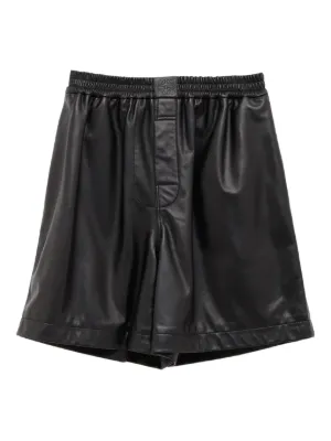 【関税&送料込】Loewe Sand Leather Shorts Loewe Women's Leather Shorts on Sale | ShopStyle