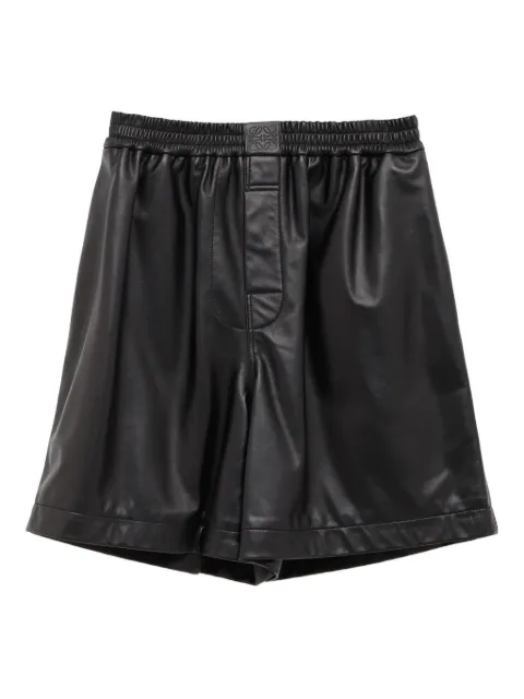 LOEWE leather shorts