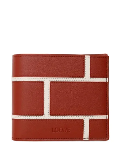 LOEWE Bi-fold leather panelled wallet
