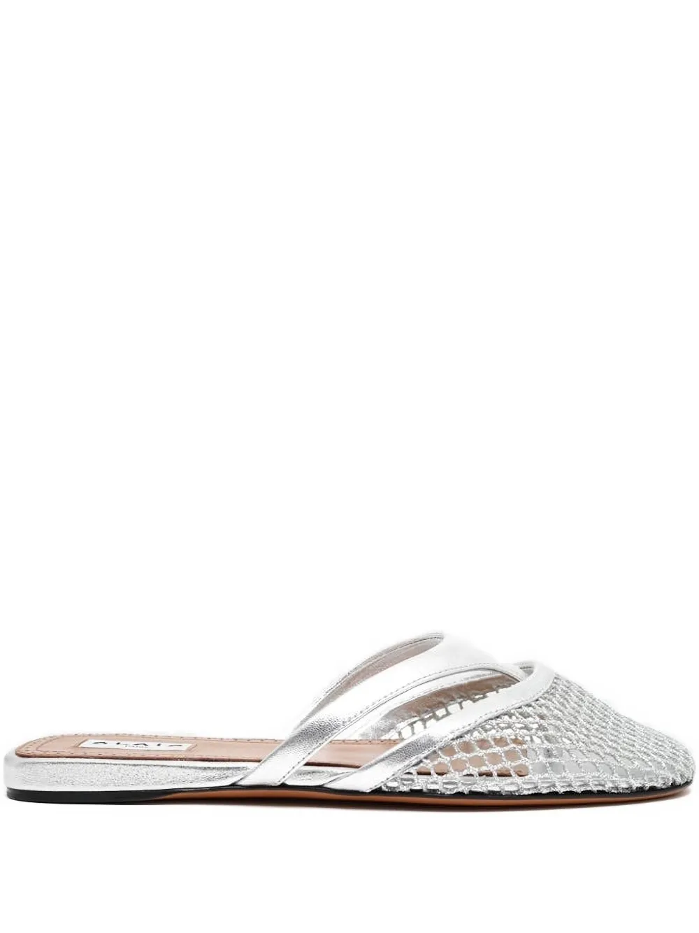 Alaïa mesh flat mules | Silver | Image 1