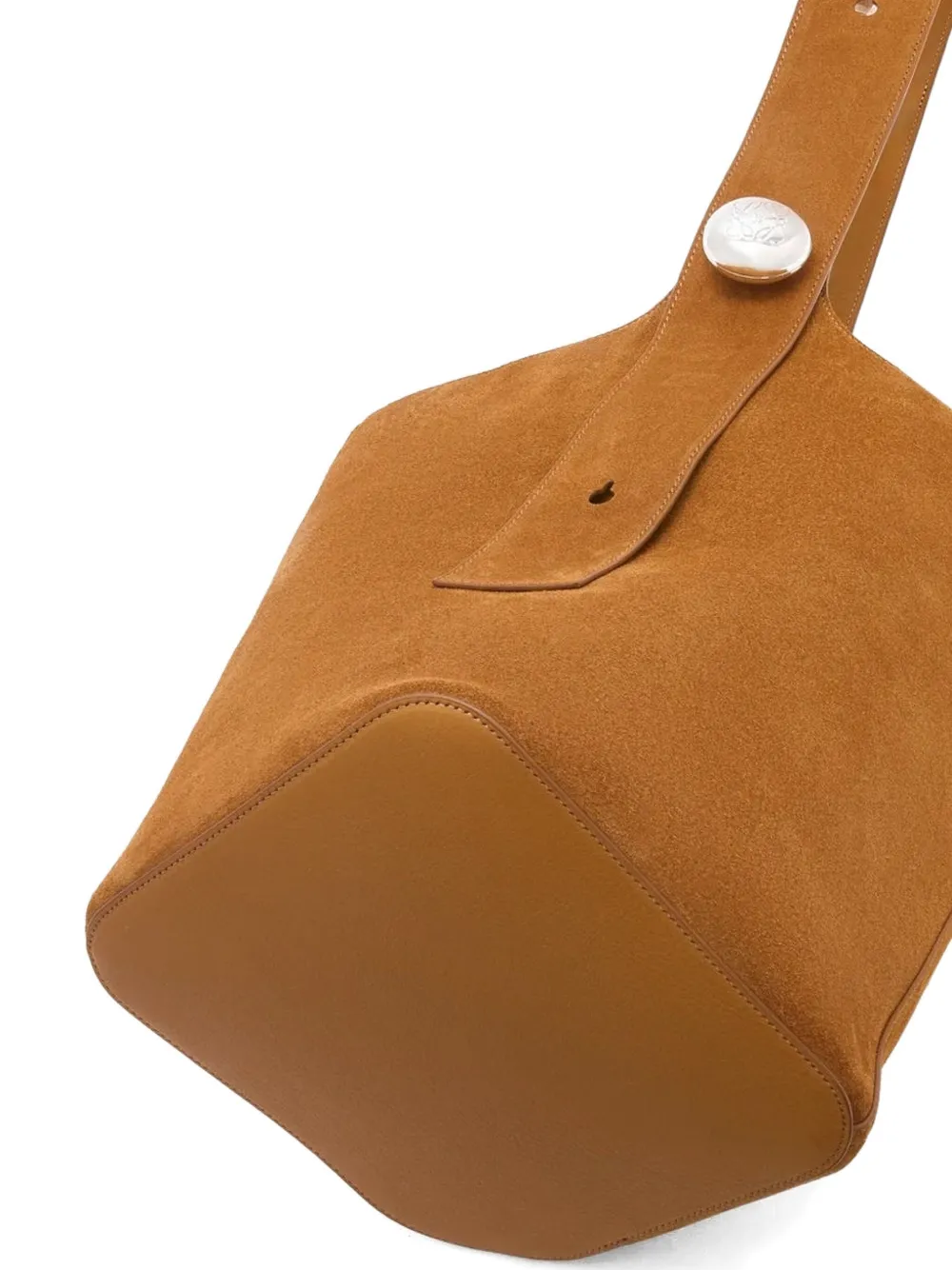 LOEWE Pebble bucket-tas Bruin