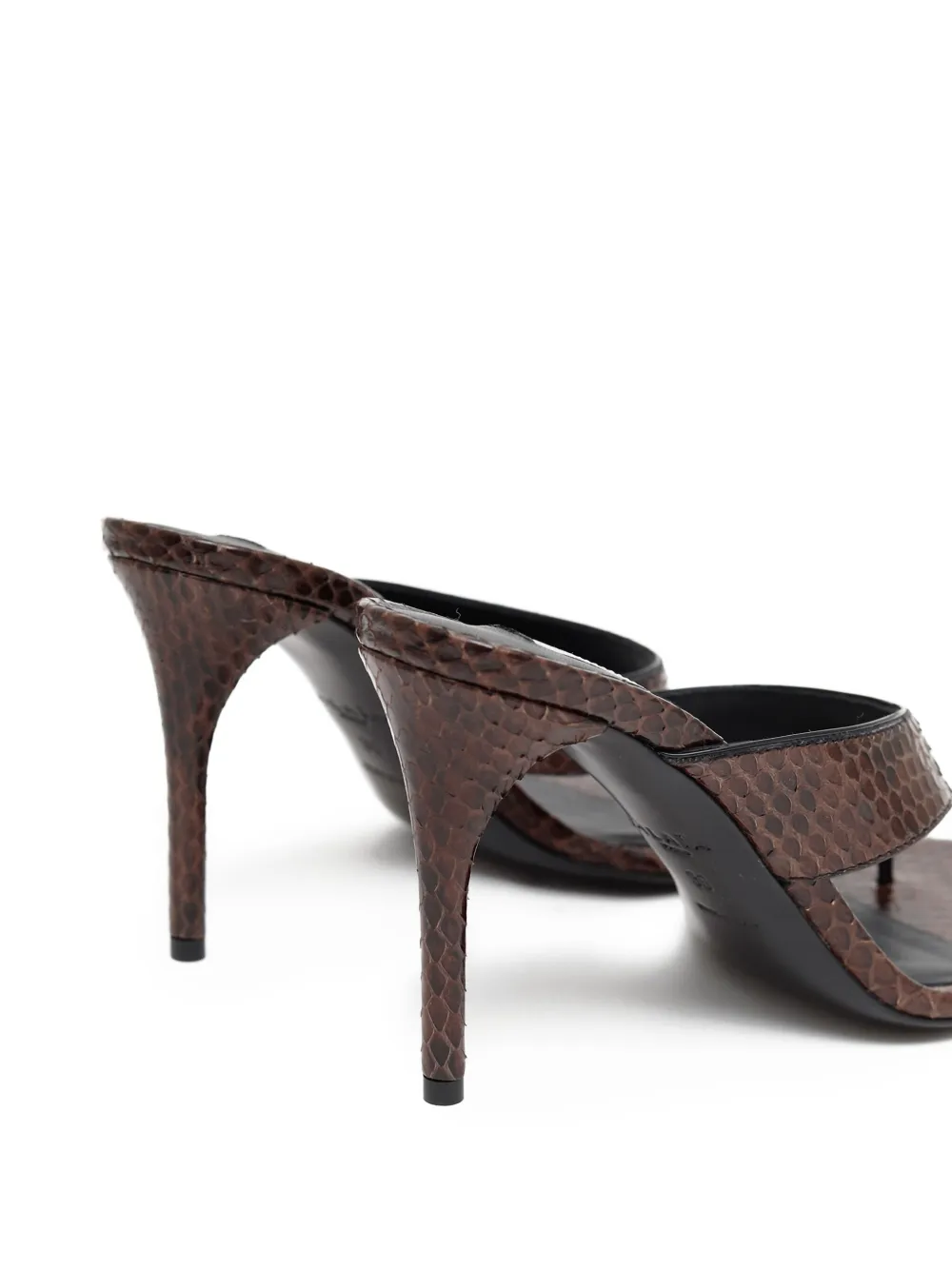 Infradito Snakeskin-Effect Sandals