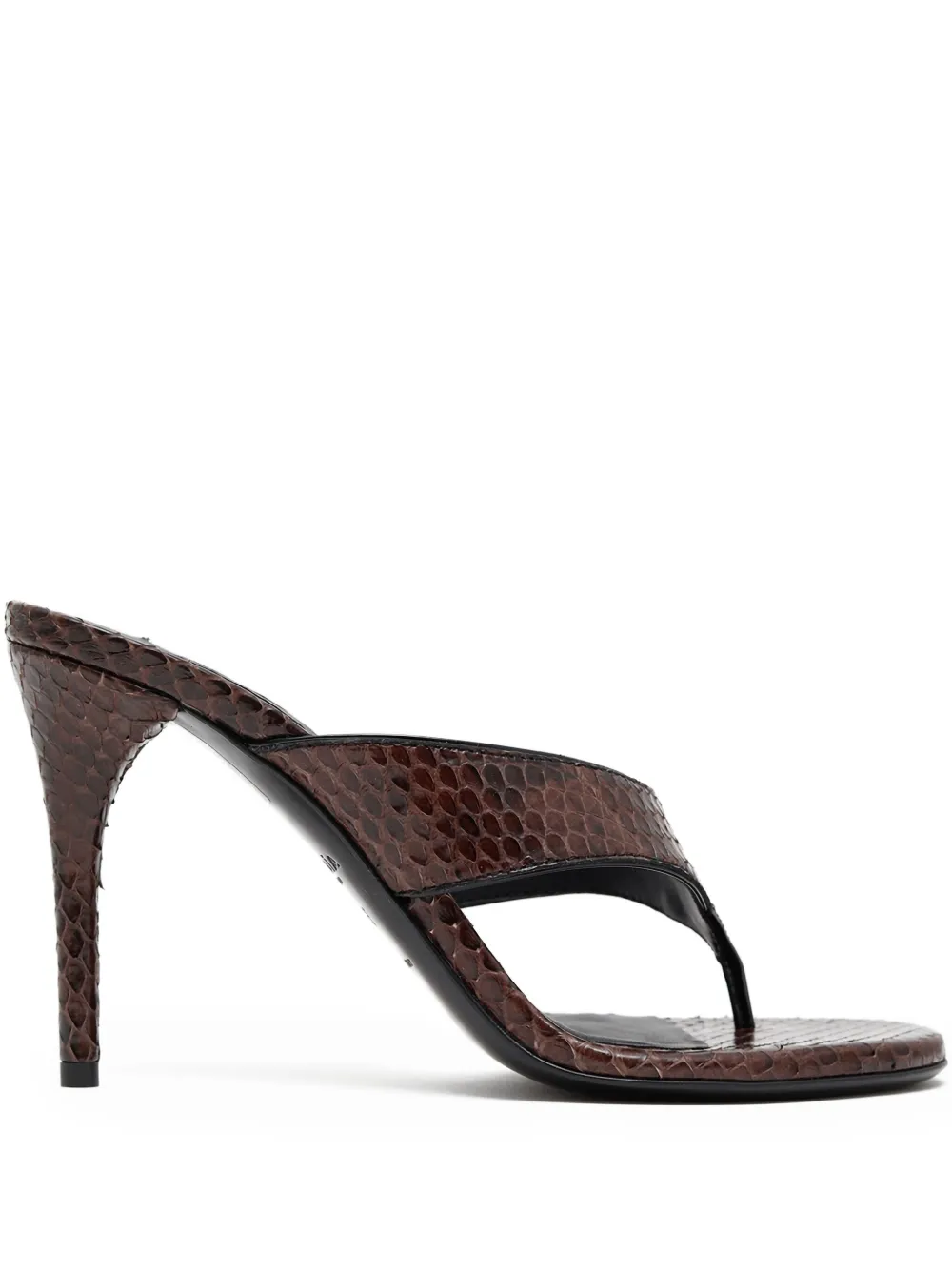 Alaïa Infradito snakeskin-effect sandals | Brown | Image 1