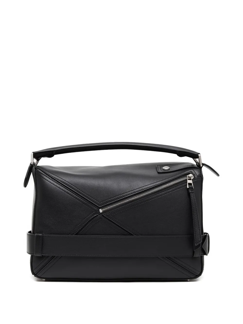 LOEWE Puzzle Biker grote schoudertas Zwart