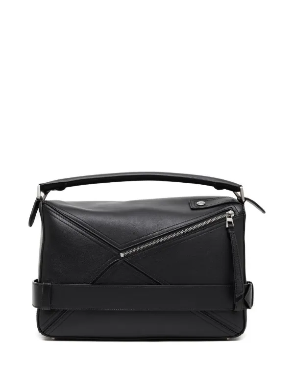 LOEWE Puzzle Biker ショルダーバッグ L | ブラック | FARFETCH JP