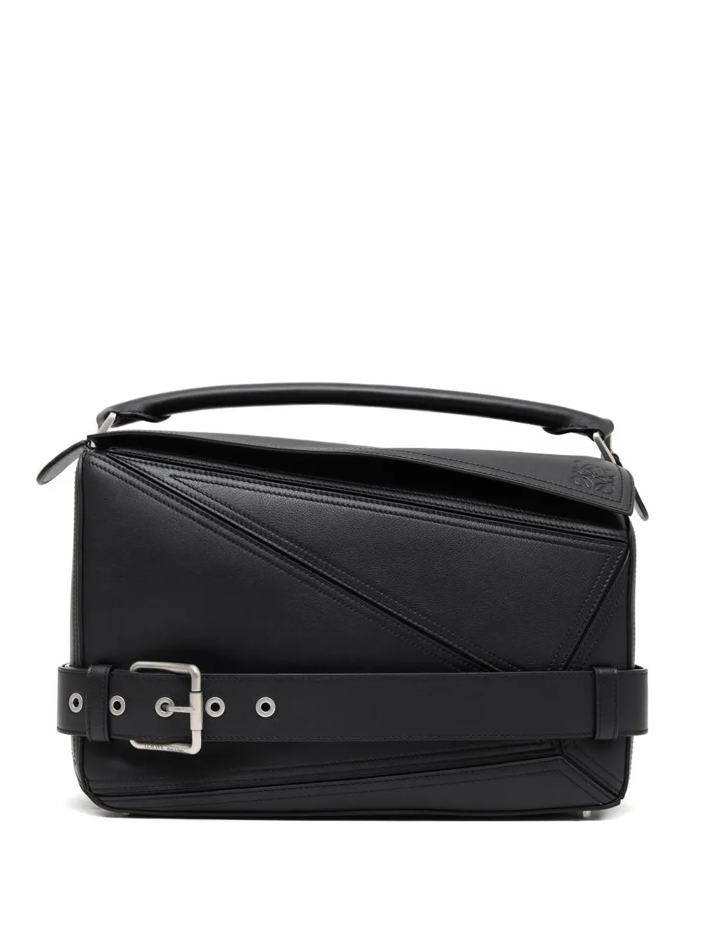 LOEWE Puzzle Biker grote schoudertas Zwart