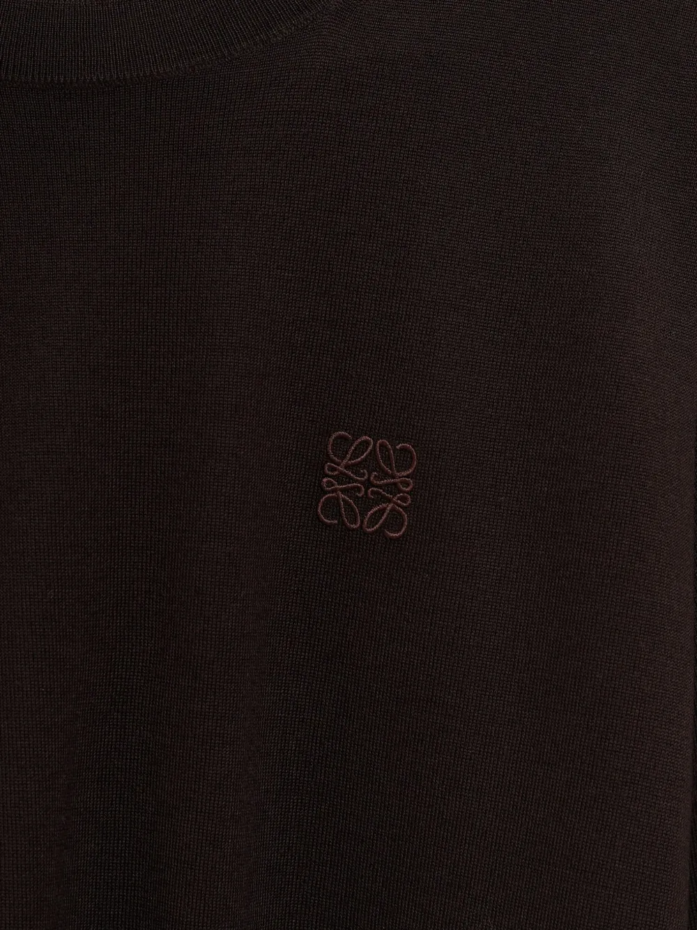 LOEWE Trui met geborduurd logo Bruin