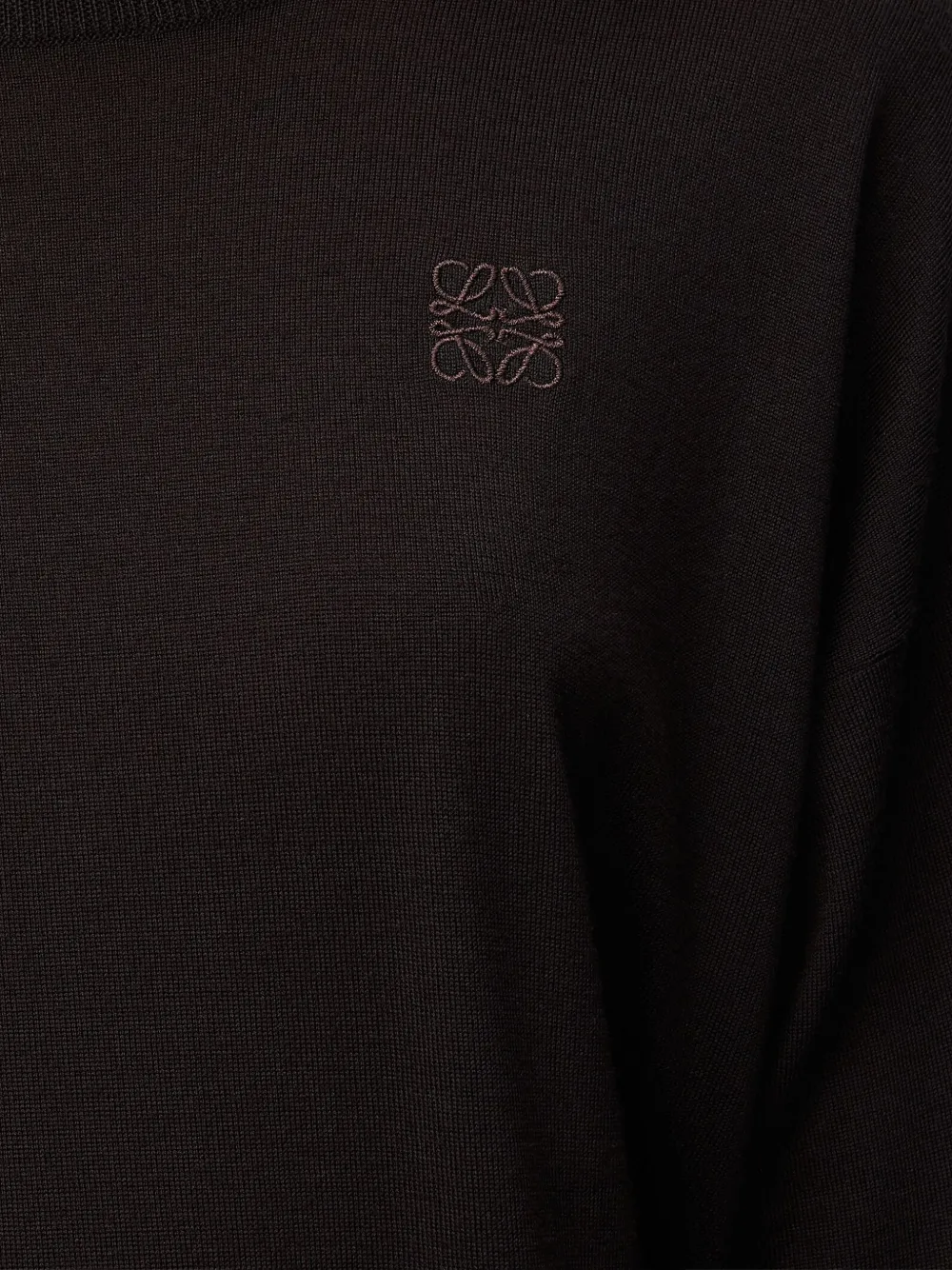 LOEWE Trui met geborduurd logo Bruin