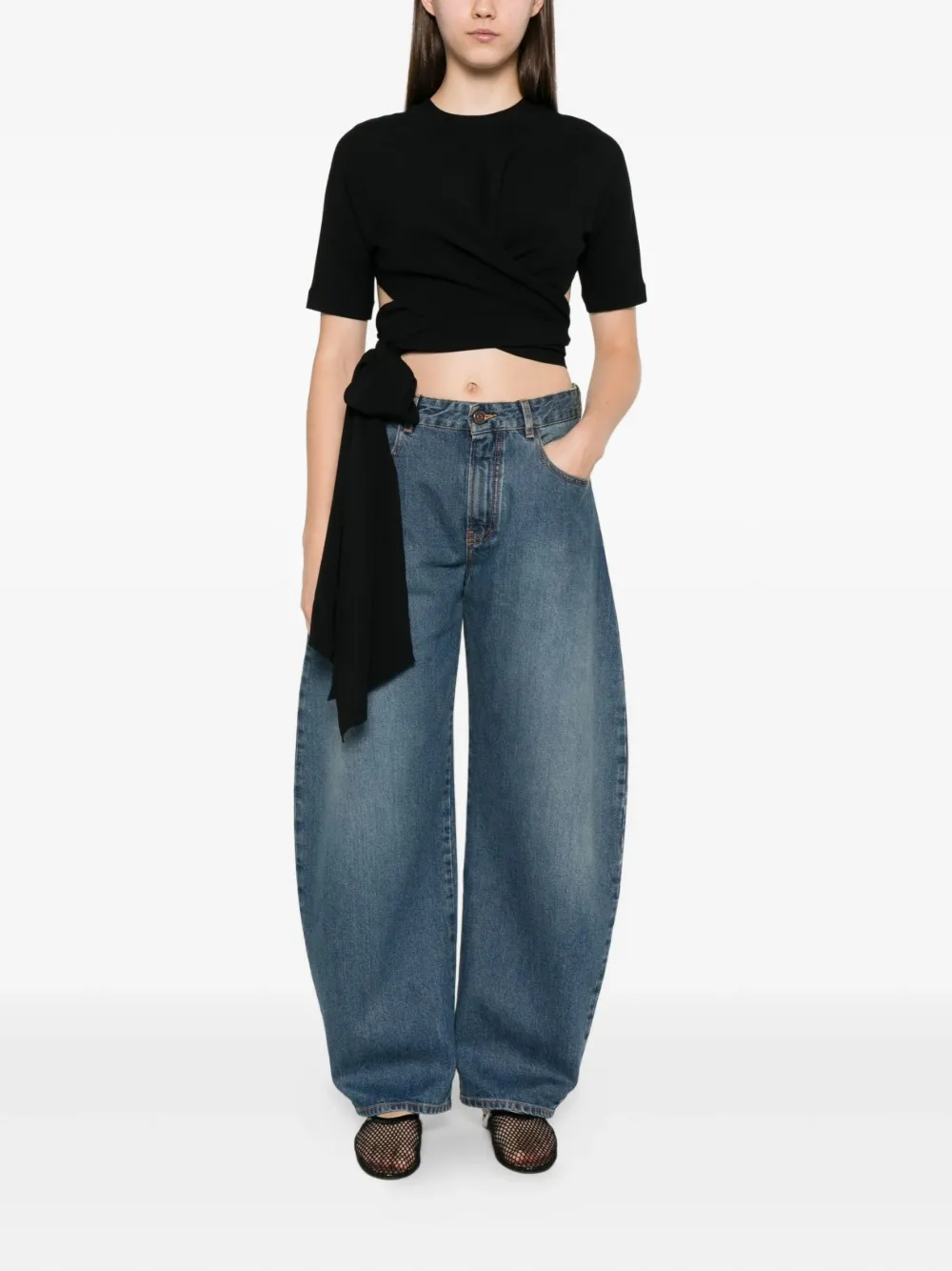 Alaïa cotton-blend jeans | Wide-Leg Jeans | Image 2